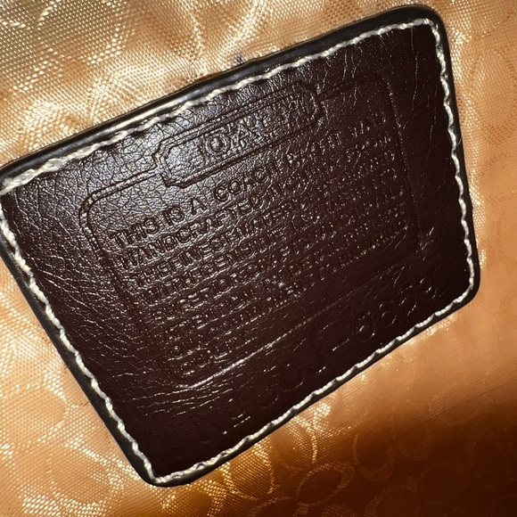 Vintage Coach Brown/Beige Monogram Crossbody Bag - Picture 3 of 13
